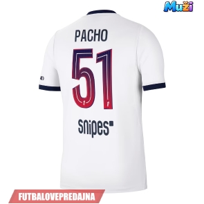 Lacne Muži Futbalové dres Paris Saint-Germain Willian Pacho #51 2026-27 Krátky Rukáv - Preč
